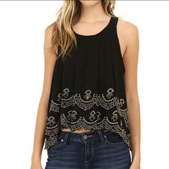 Free People Scallop Hem Embroidered Tank - Picture 10 of 10